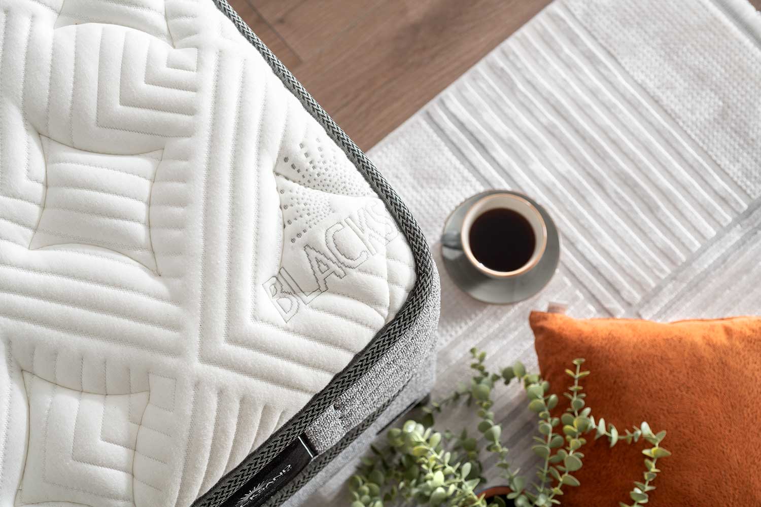 Bambi Boxspringbett Set H4 Blacksand Taschenfederkern 32cm Premium