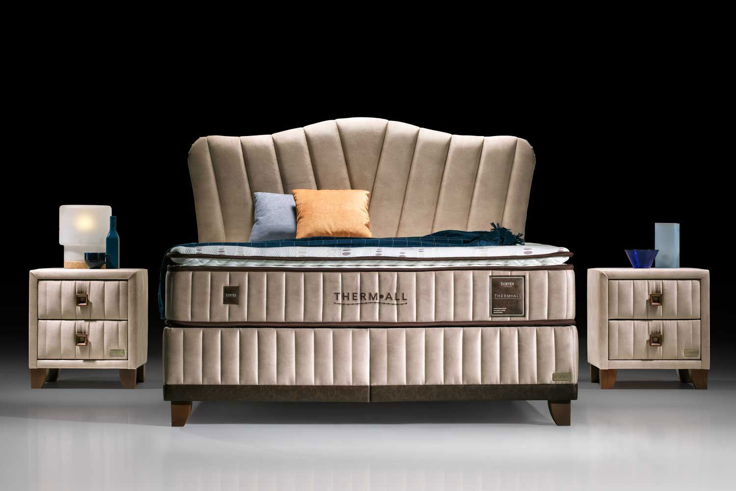 Bambi Thermall Boxspringbett-Set Wärmeregulierung Extra Fest 30cm H4-H5