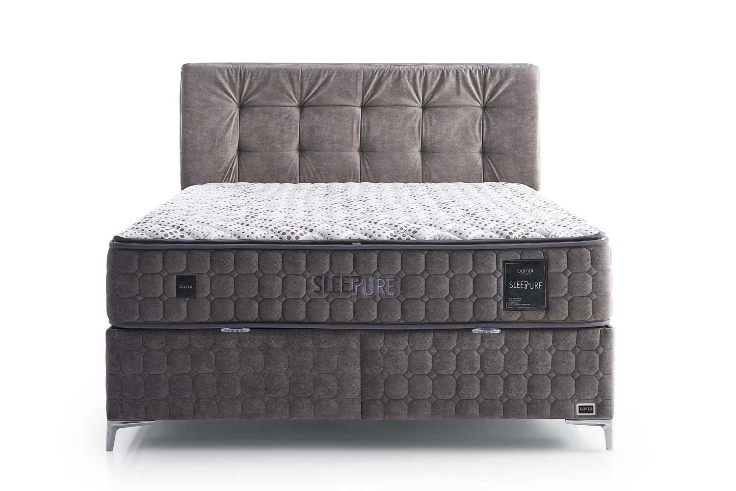 Bambi Sleepure Boxspringbett-Set Waschbarer Bezug Hygiene Fest 31cm H3-H4