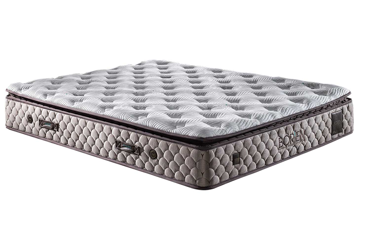 Bambi Borjen Boxspringbett Set H3 Bettkästen Taschenfederkern 33cm