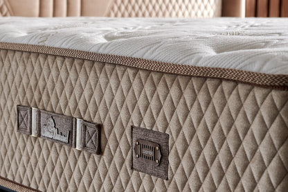 Bambi Clima Naturel Boxspringbett Set H3 Bettkästen Kopfteil Matratze 35cm